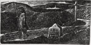 Colinets ønske om at lære fremmede lande at kende, illustration fra Dr. Thortons "The Pastorals of Virgil af William Blake